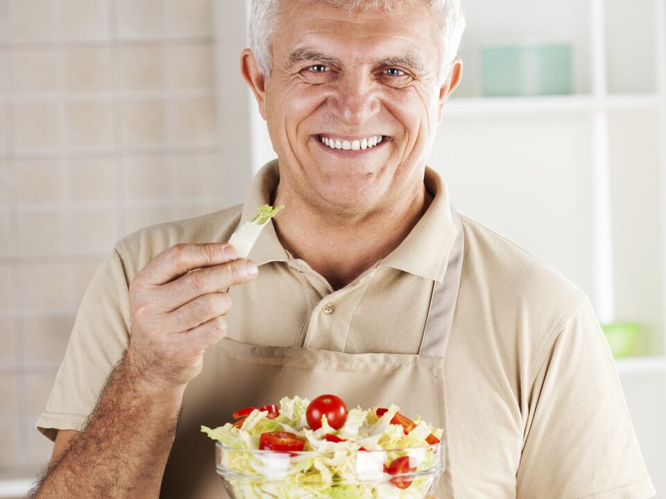 groentesalade voor prostatitis